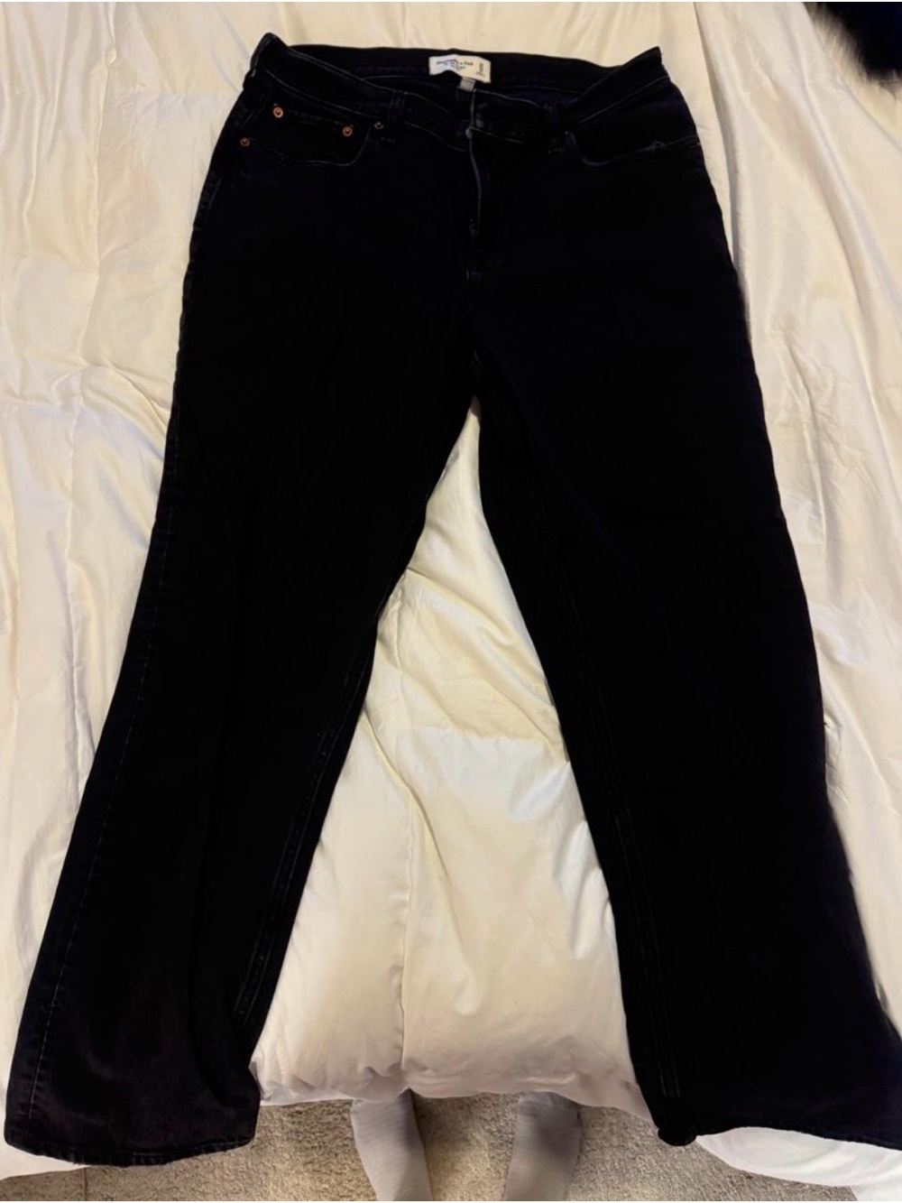 Abercrombie & Fitch Curve Love Black Mid-Rise Jeans